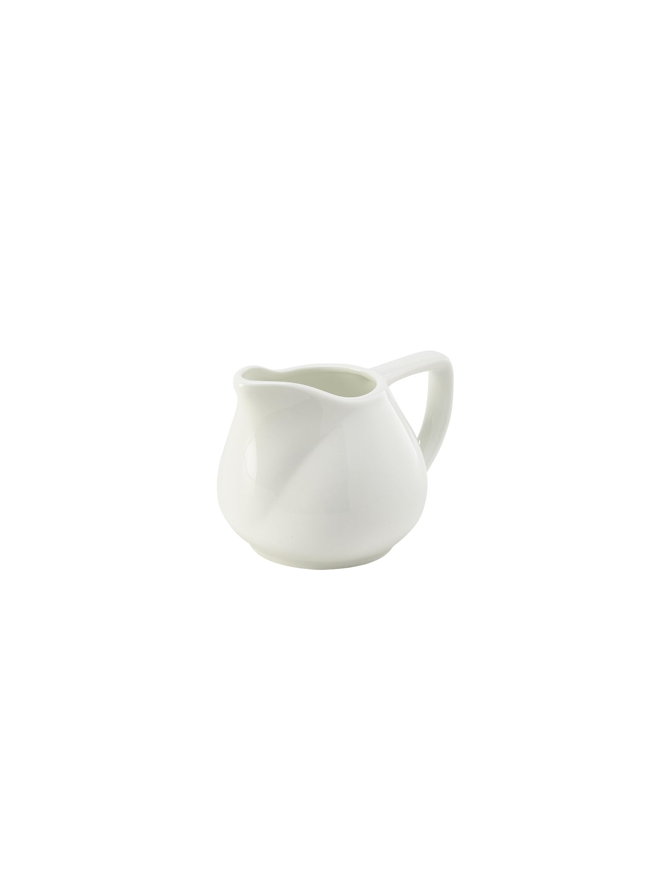 Genware Porcelain Contemporary Milk Jug 14cl/5oz