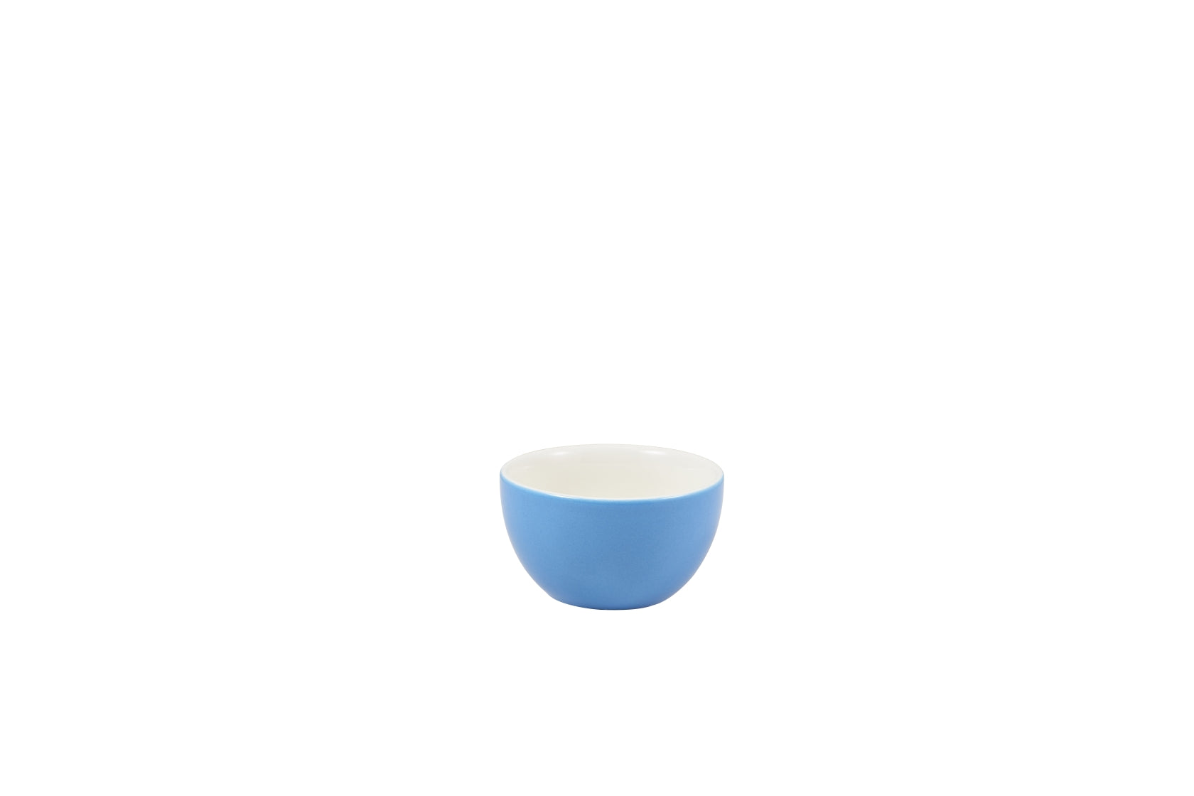 Genware Porcelain Blue Sugar Bowl 17.5cl/6oz