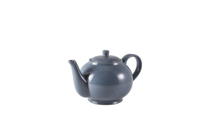 Genware Porcelain Grey Teapot 85cl/30oz