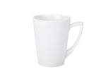 Genware Porcelain Angled Handled Mug 35cl/12.25oz