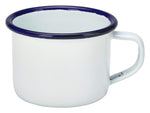 Enamel Mug White With Blue Rim 12cl/4.2oz