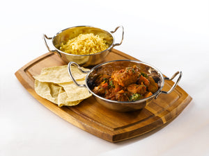 S/St.Balti Dish 15cm(6")With Handles 12 pack