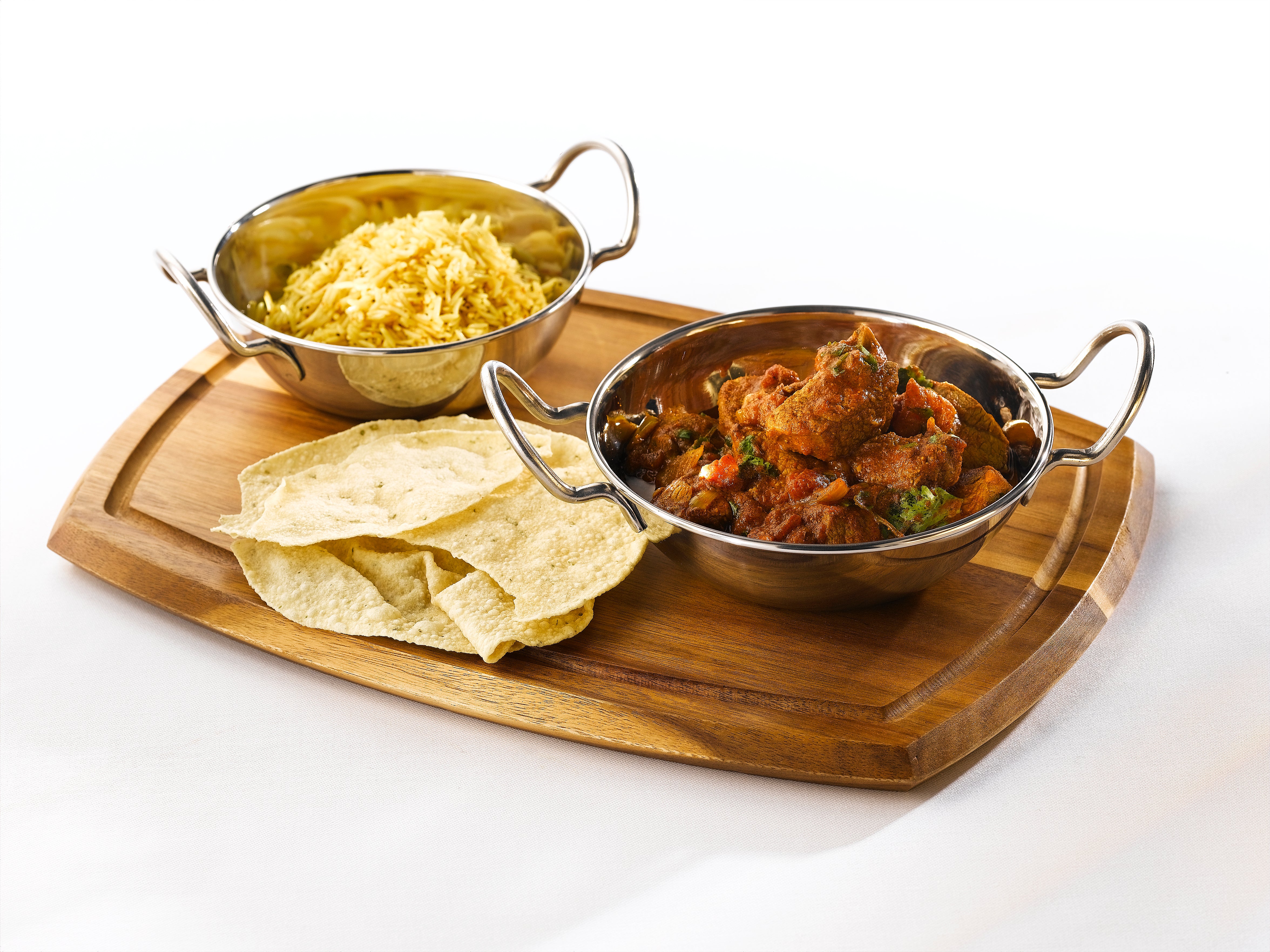 S/St.Balti Dish 15cm(6")With Handles 12 pack