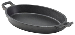 Cast Iron Oval Eared Dish 24 x 17.3 x 3.4cm  6 pack