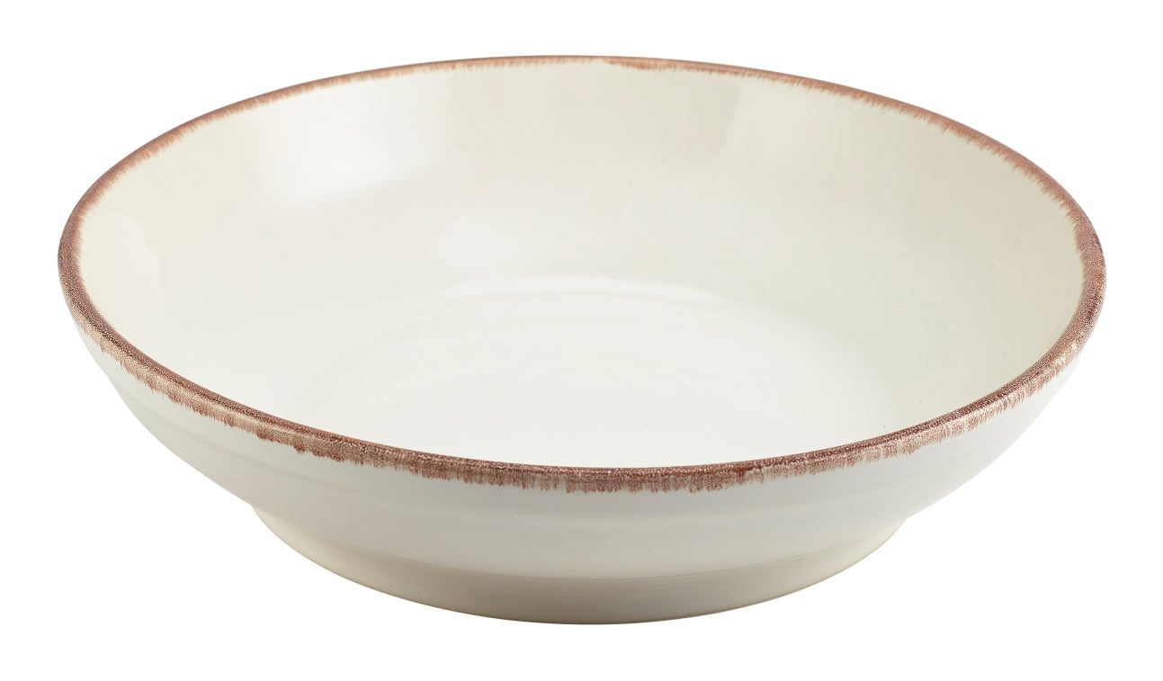 Terra Stoneware Sereno Brown Coupe Bowl 27.5cm