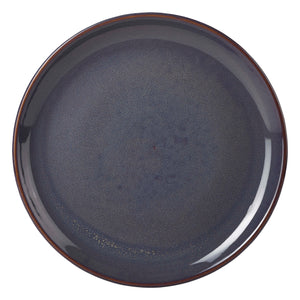 Terra Stoneware Rustic Blue Coupe Plate 24cm