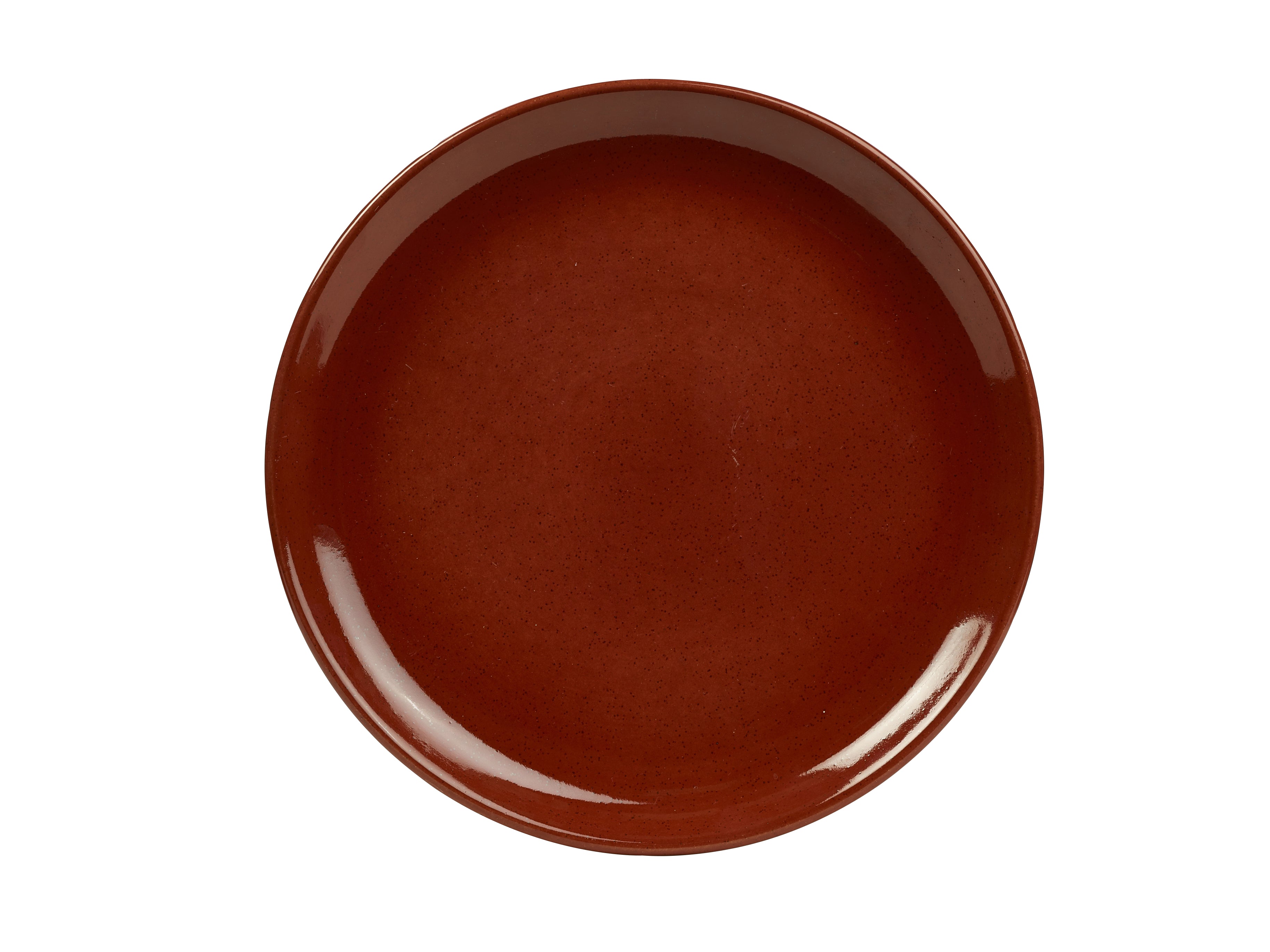 Terra Stoneware Rustic Red Coupe Plate 24cm