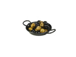 Black Enamel Miniature Paella Pan 10cm 10 pack