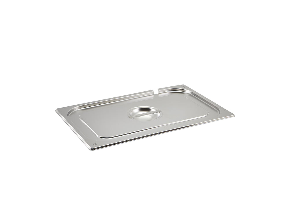 St/St Gastronorm Pan Notched Lid 1/1