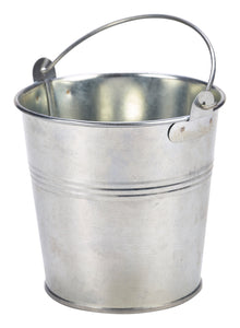 Galvanised Steel Serving Bucket 6 pack12cm Dia