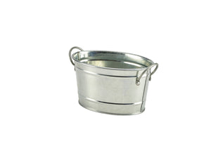 Galvanised Steel Serving Bucket 15.5 x 11 x 8.5cm