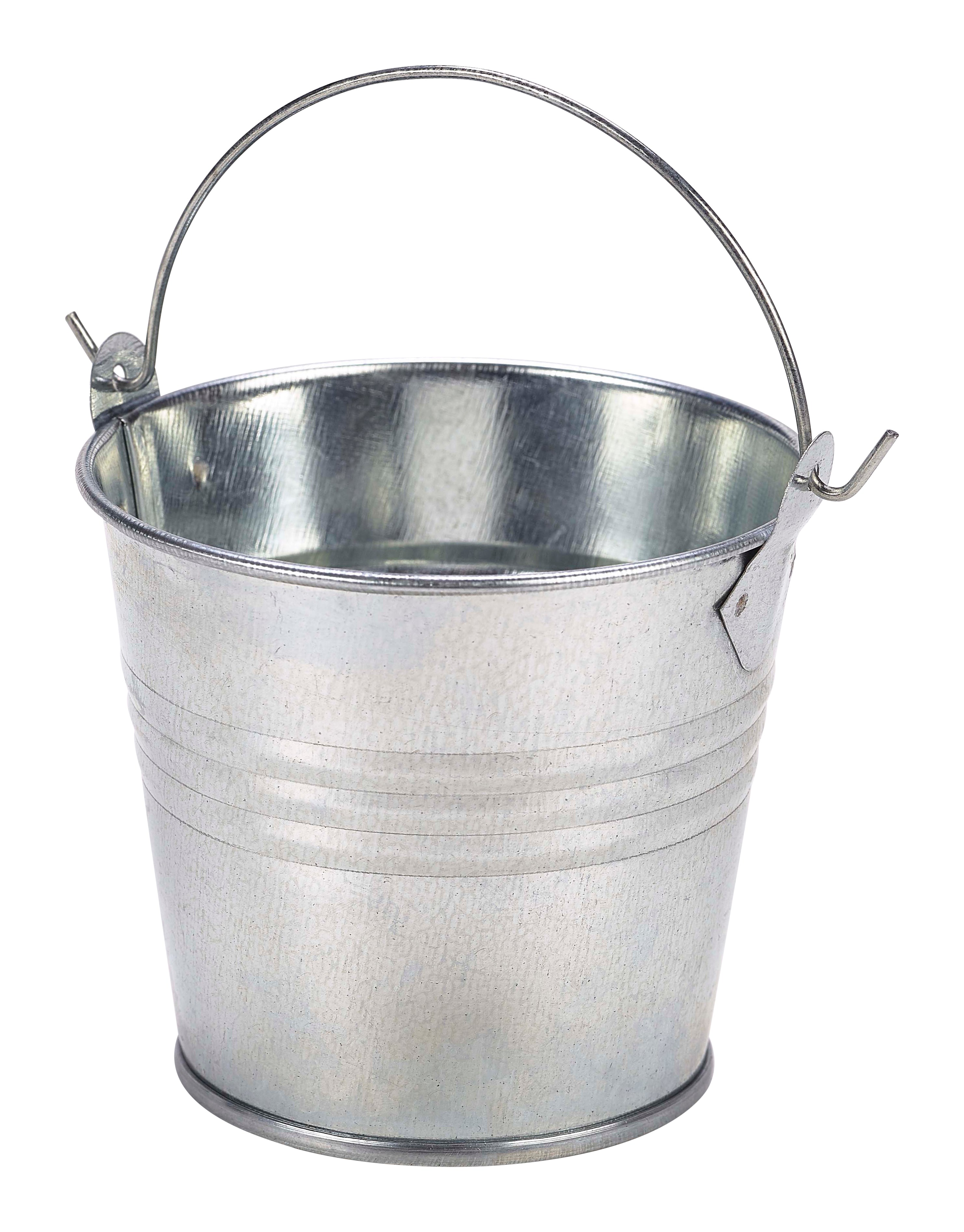 Galvanised Steel Serving Bucket 12 pack 8.5cm Dia