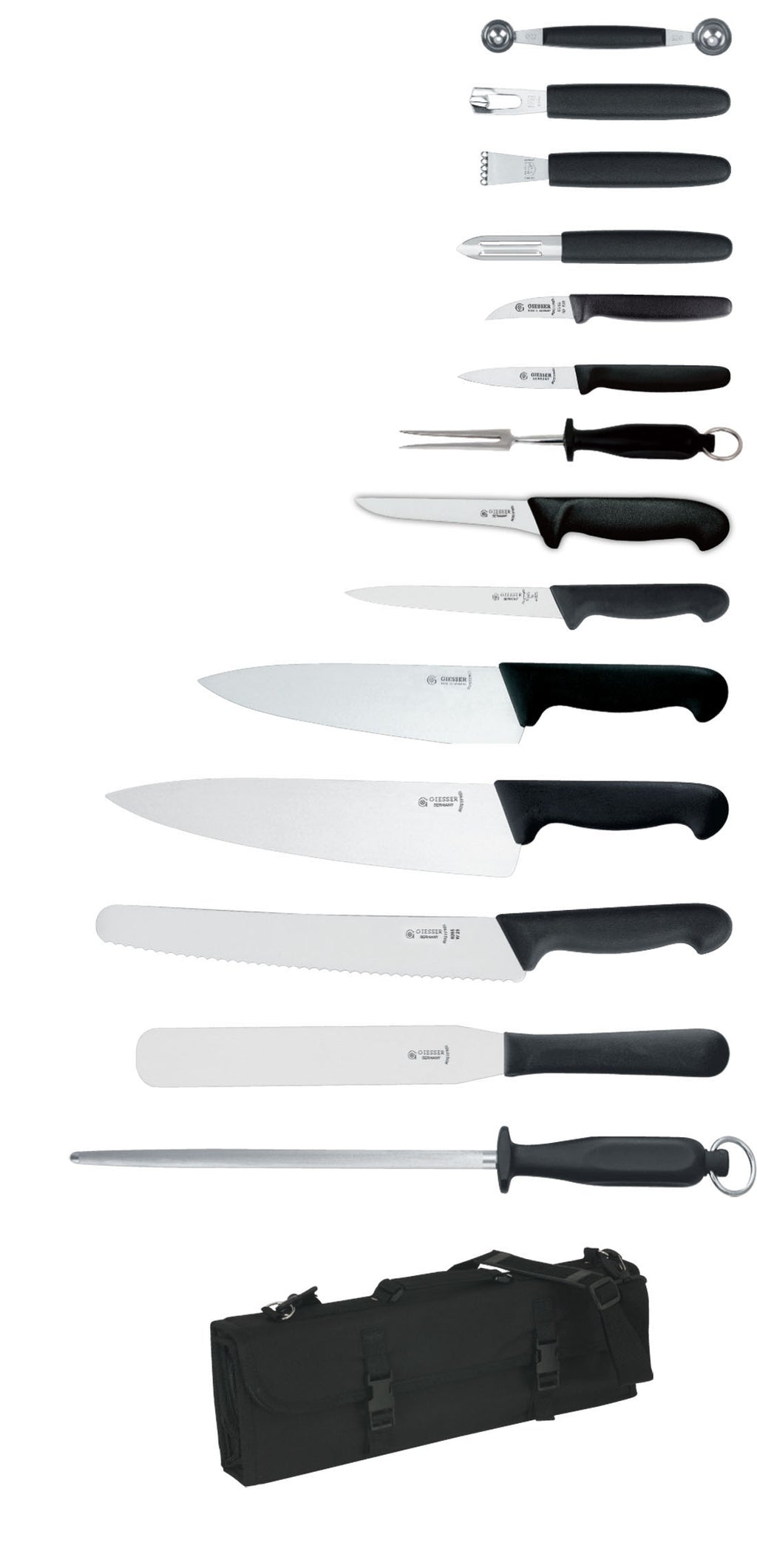 Giesser 14Pc Knife Set + Knife Case