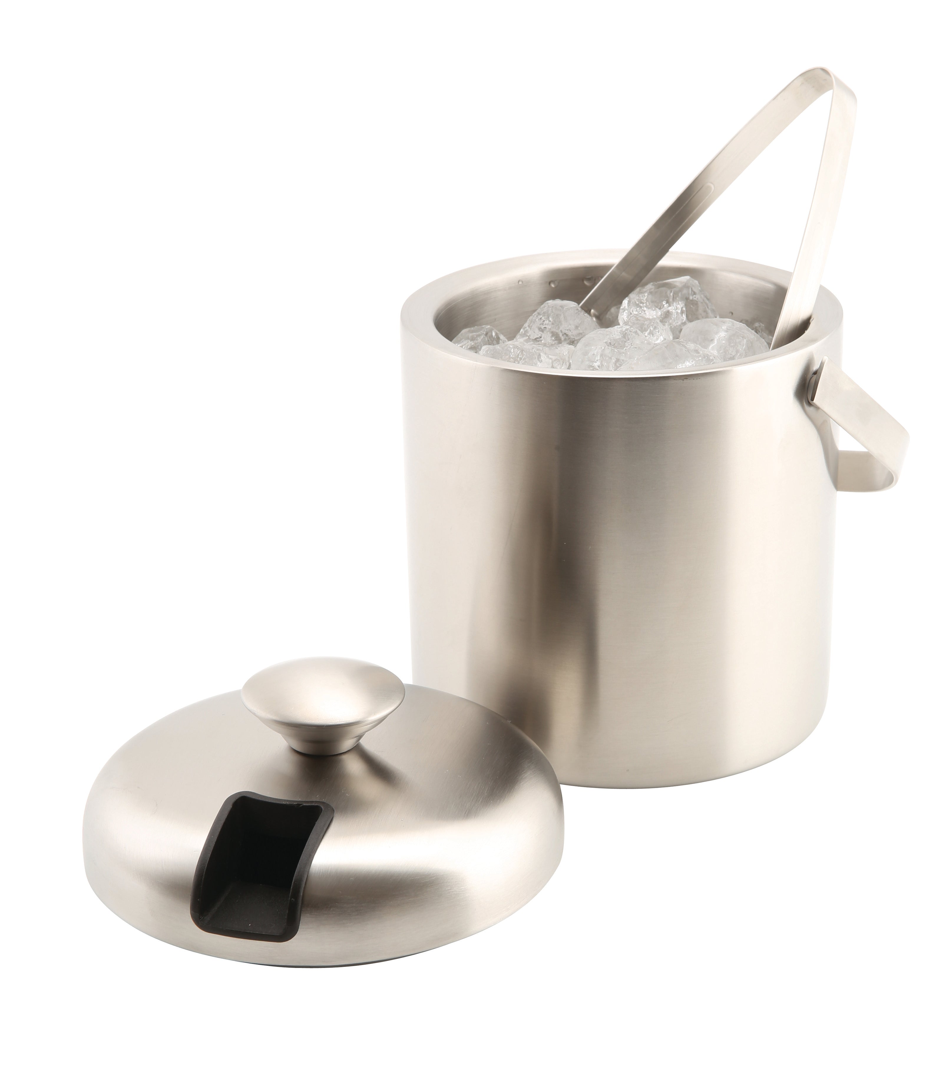 Genware Insulated St/St Ice Bucket&Tong 1.2L