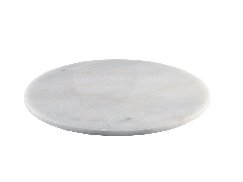 White Marble Platter 33cm Dia