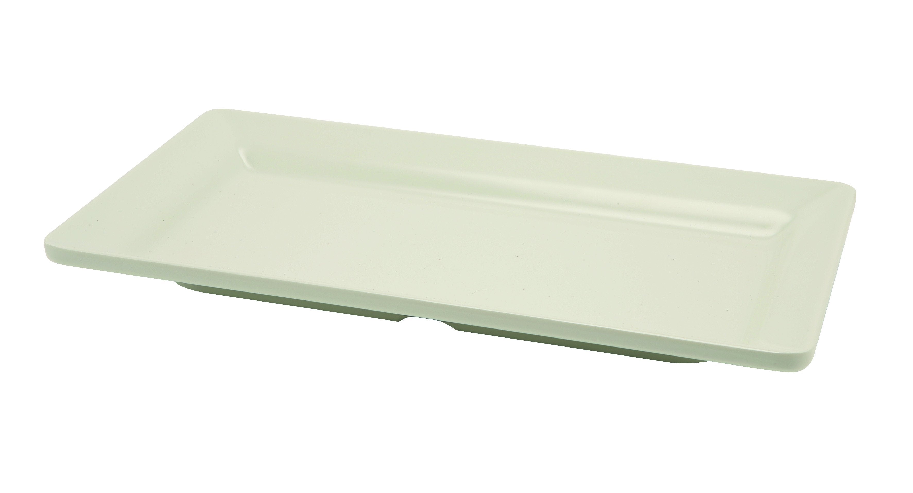 White Melamine Platter GN 1/3 Size 32X17.5cm