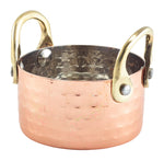 Mini Hammered Copper Casserole Dish 7.5 x 4cm