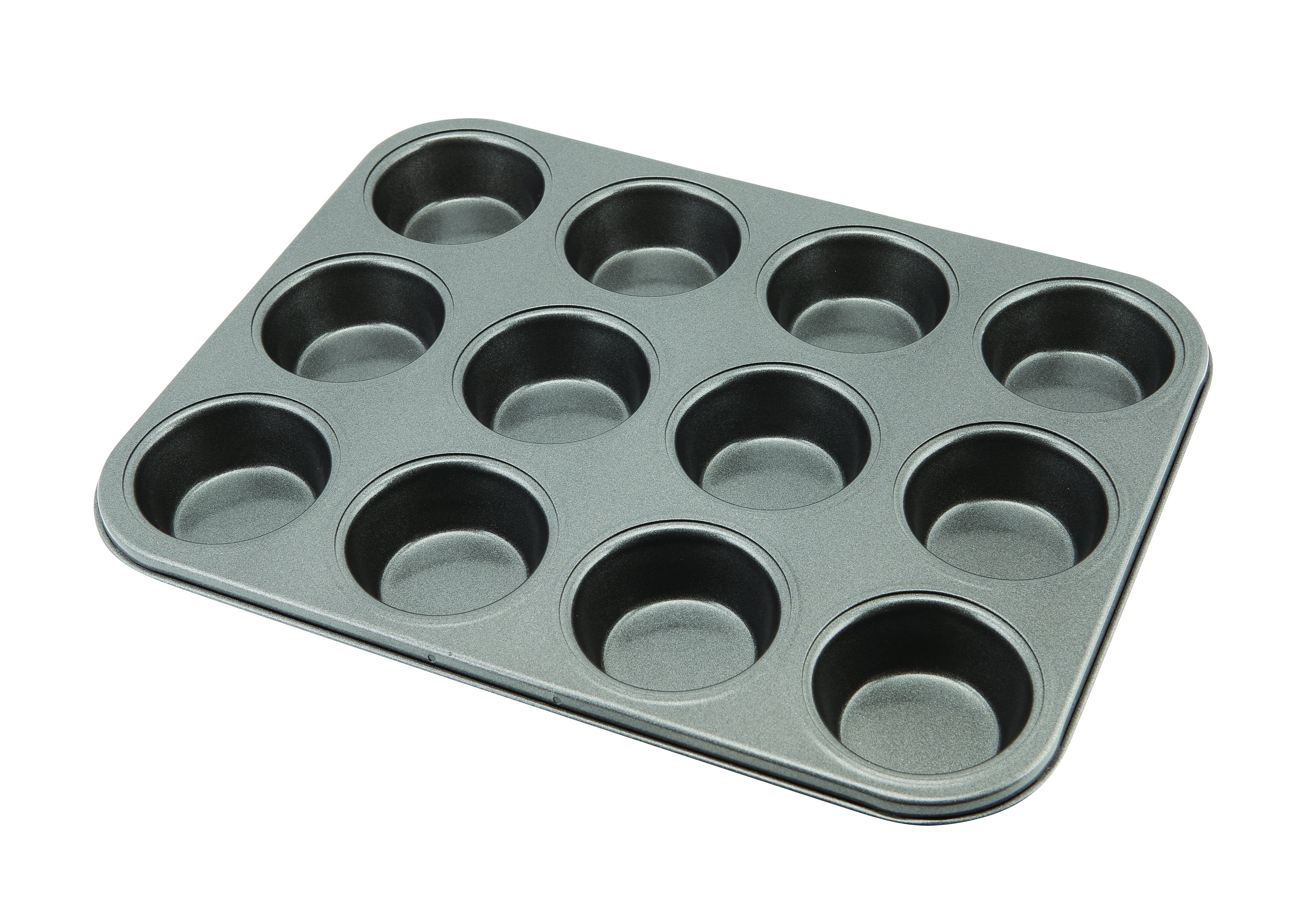 Carbon Steel Non-Stick 12 Cup Muffin Tray