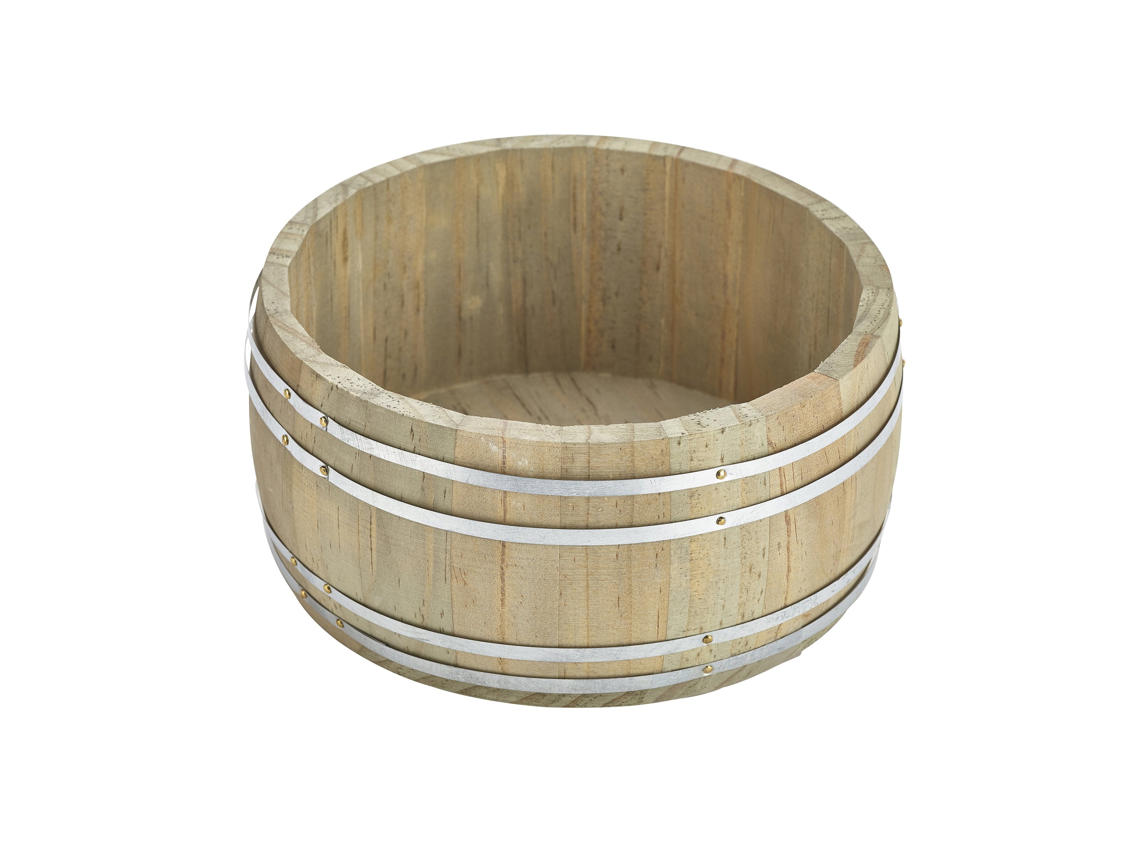 Miniature Wooden Barrel 16.5Dia x 8cm
