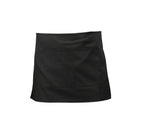Black Short Apron W/ Split Pocket  70cm x 37cm