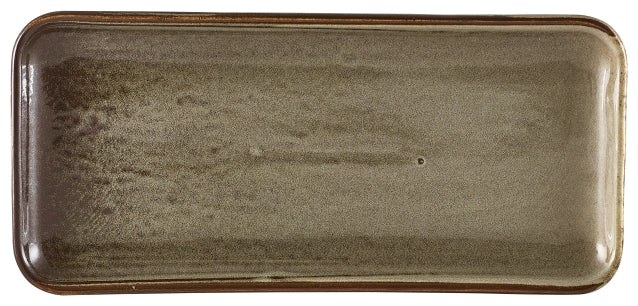 Terra Porcelain Grey Narrow Rectangular Platter 27 x 12.5cm
