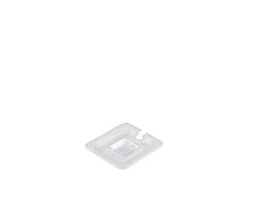 1/6 Polycarbonate GN Notched Lid Clear