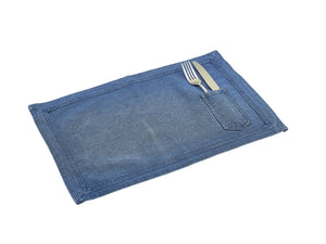 Washed Denim Placemat 45x30cm