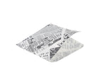 Greaseproof Paper Bags White Newspaper Print 17.5 x 17.5cm
