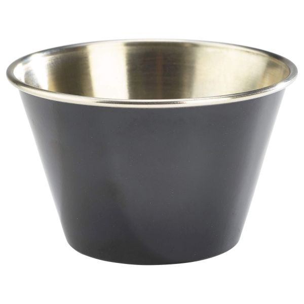 6oz Stainless Steel Ramekin Black  24 pack