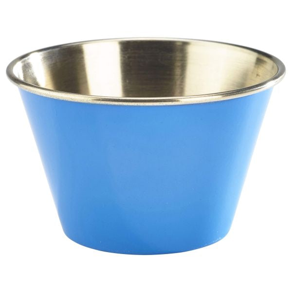 6oz Stainless Steel Ramekin Blue  24 pack