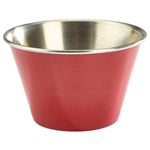 6oz Stainless Steel Ramekin Red  24 pack