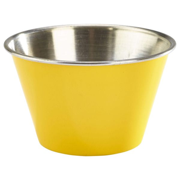 6oz Stainless Steel Ramekin Yellow  24 pack