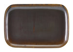 Terra Porcelain Rustic Copper Rectangular Plate 34.5 x 23.5cm