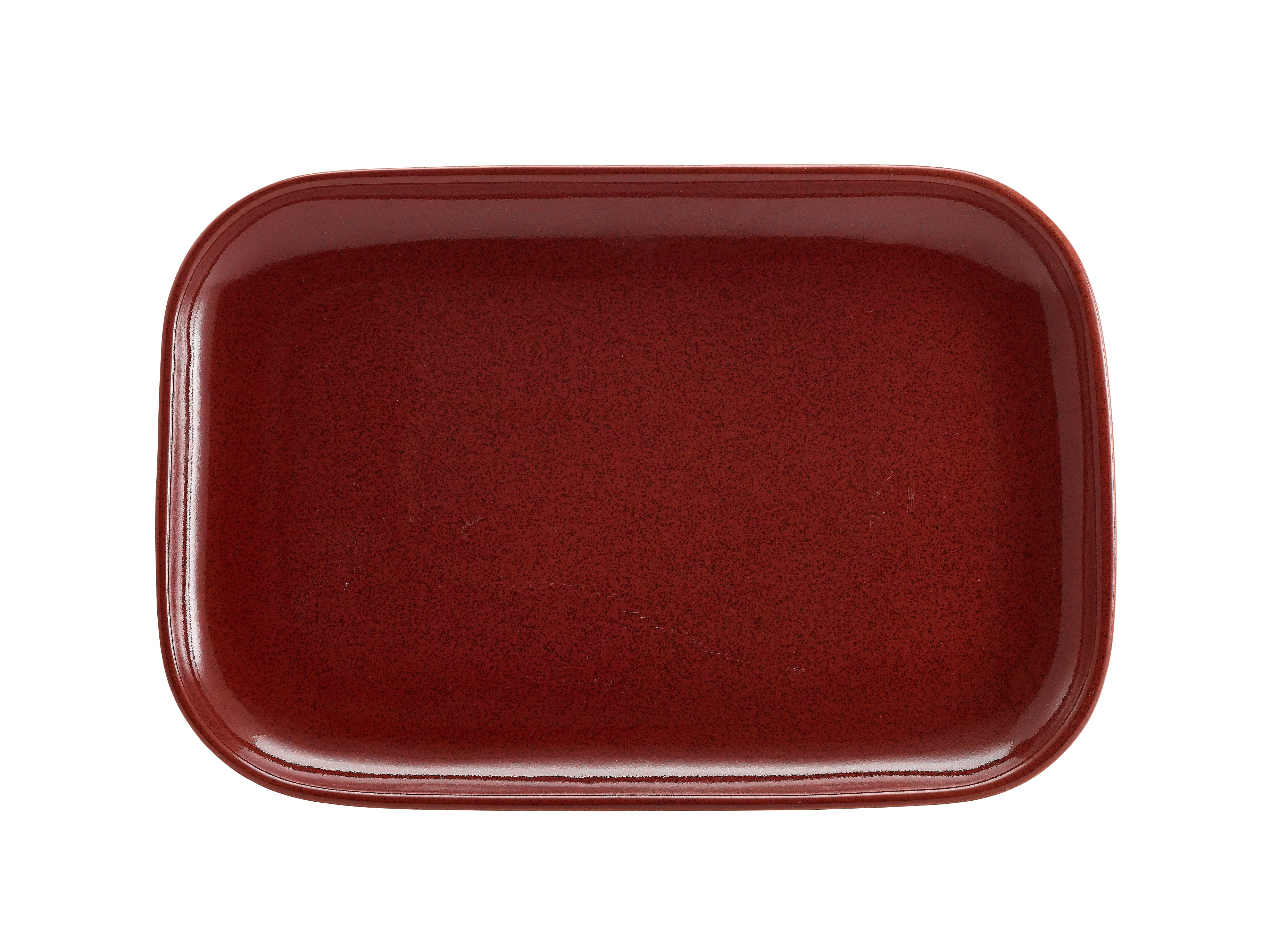 Terra Stoneware Rustic Red Rectangular Plate 34.5 x 23.5cm