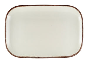 Terra Stoneware Sereno Brown Rectangular Plate 34.5 x 23.5cm