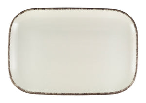 Terra Stoneware Sereno Grey Rectangular Plate 34.5 x 23.5cm