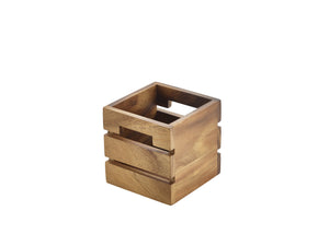 Acacia Wood Box/Riser 12x12x12cm