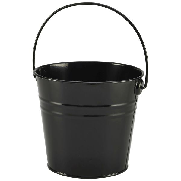 Stainless Steel Serving Bucket 12 pack 16cm Dia Black