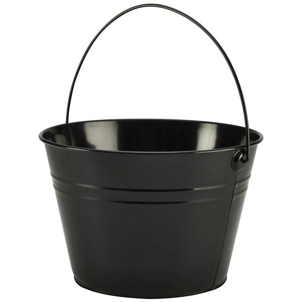 Stainless Steel Serving Bucket 6 pack 25cm Dia Black