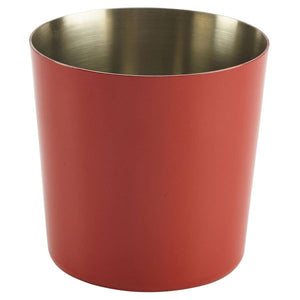 Red Stainless Steel Serving Cup 8.5 x 8.5cm