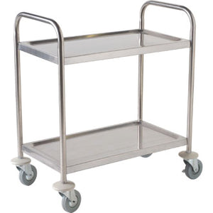 Stainless Steel 2 Tier compact Trolley