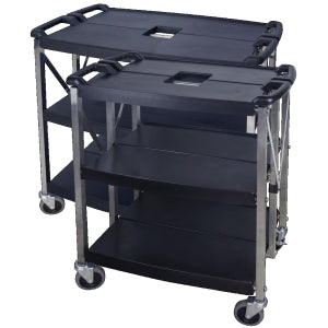 Foldable Compact Poly 3 Tier Trolley