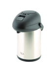 Tea Inscribed St/St Vacuum Pump Pot 2.5L