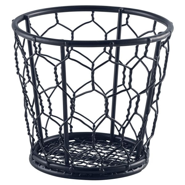 Black Wire Basket 10cm Dia