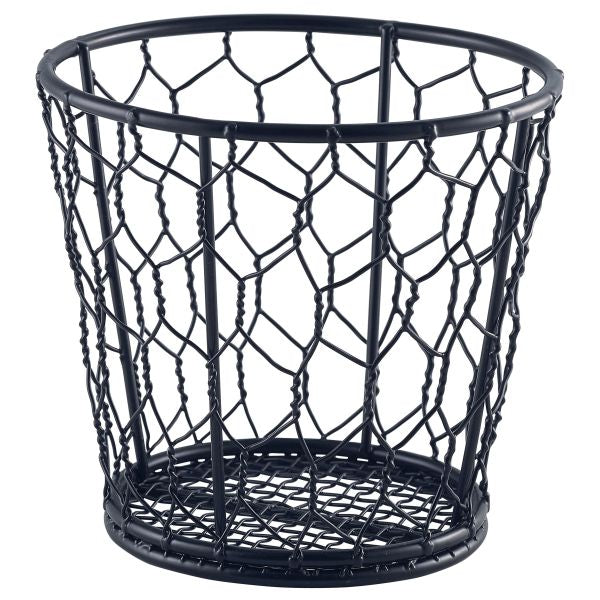 Black Wire Basket 12cm Dia