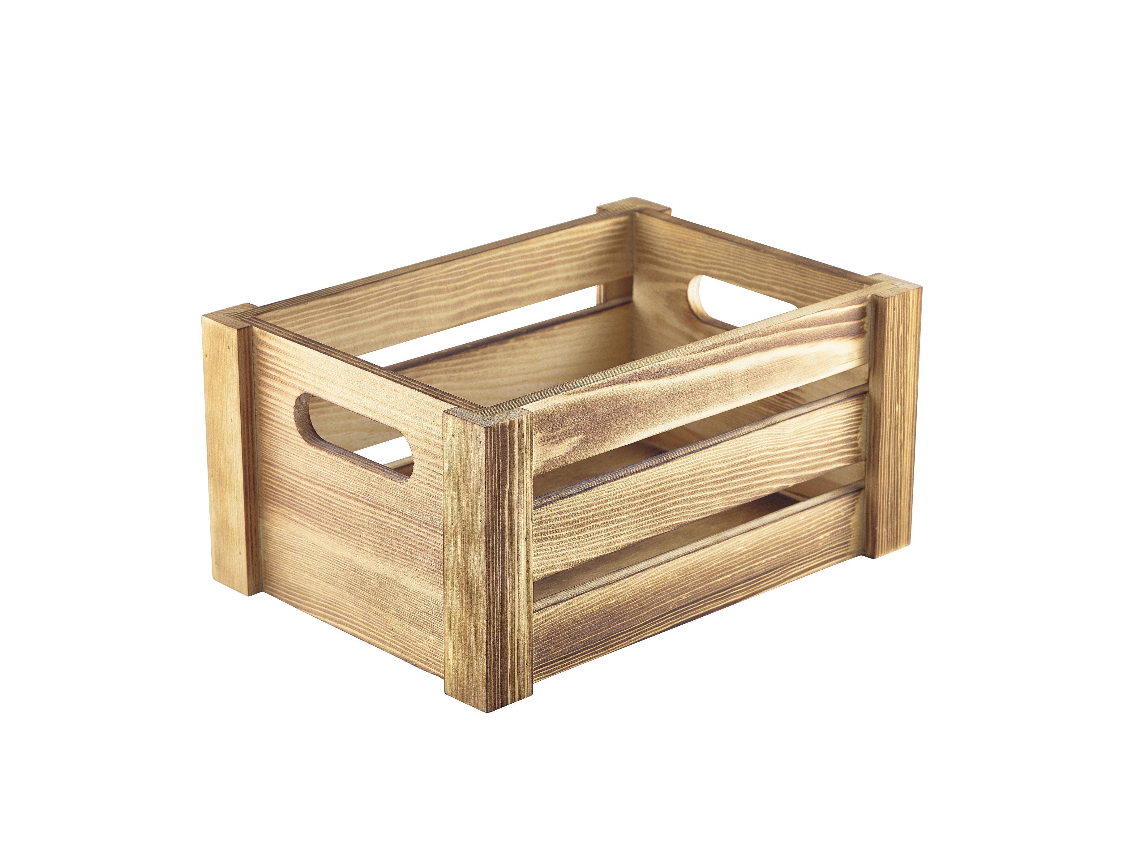 Wooden Crate Rustic Finish 22.8x16.5x11cm