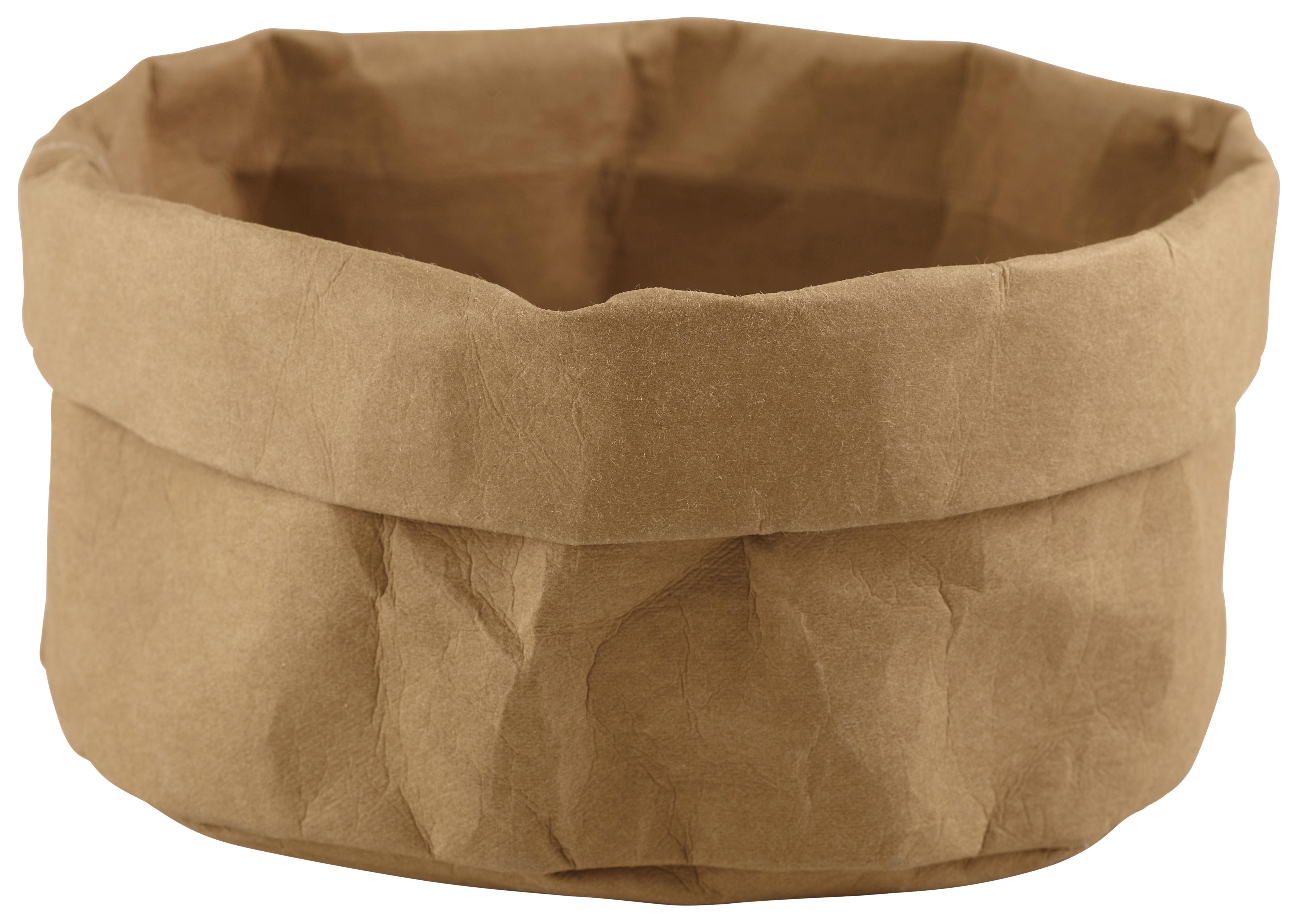 Brown Washable Paper Bag 20Diax14cm(H)