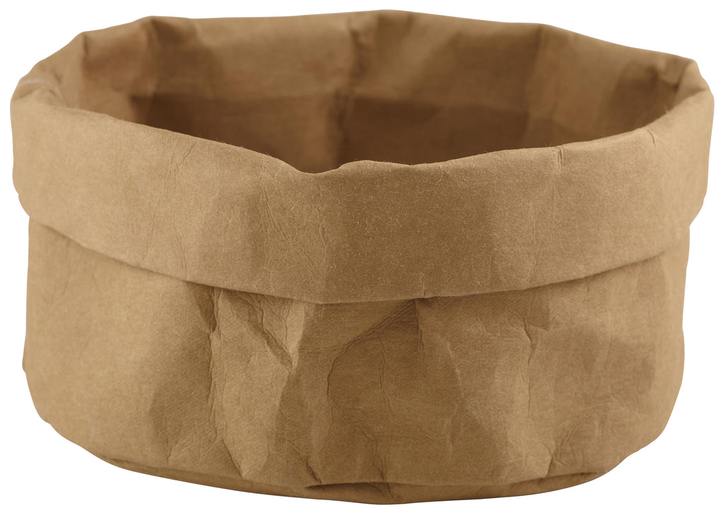 Brown Washable Paper Bag 20Diax14cm(H)