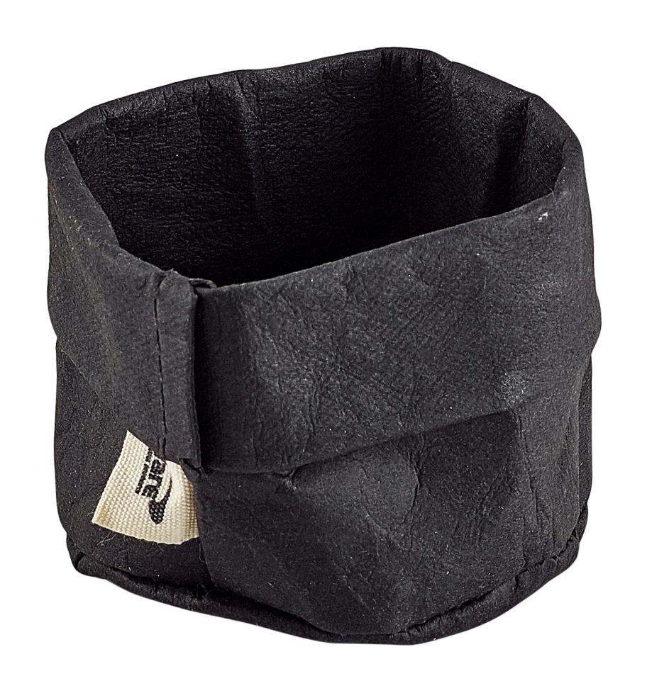 Black Washable Paper Bag 7 Dia x 6cm (H)