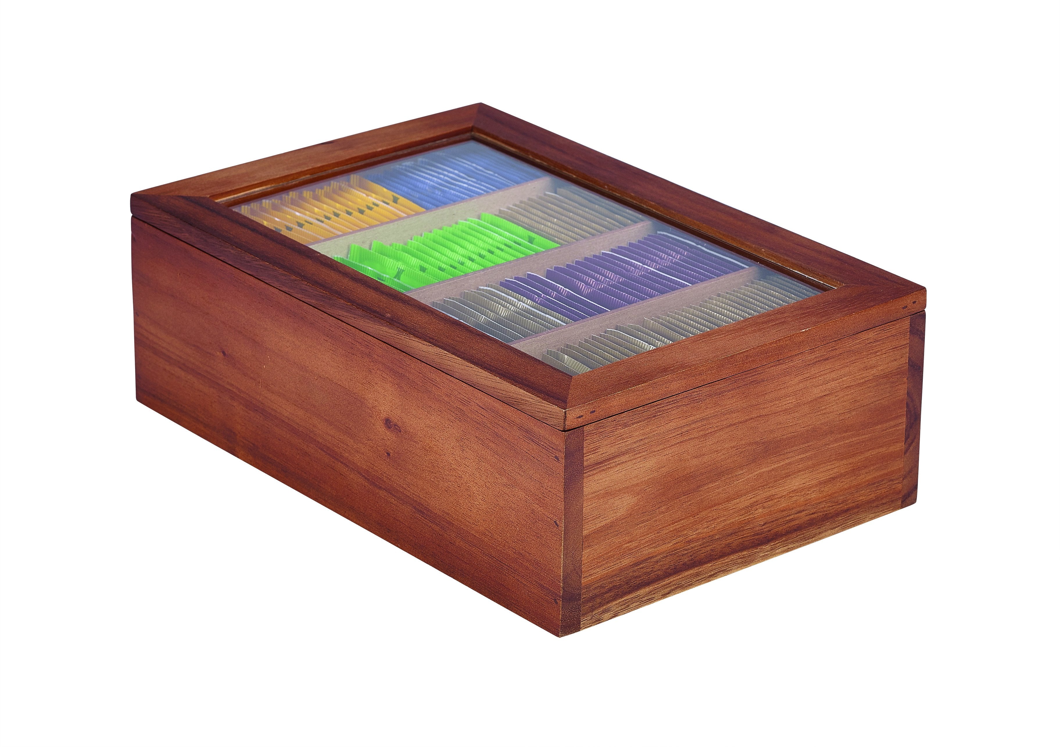 Acacia Wood Tea Box 30X20X10cm